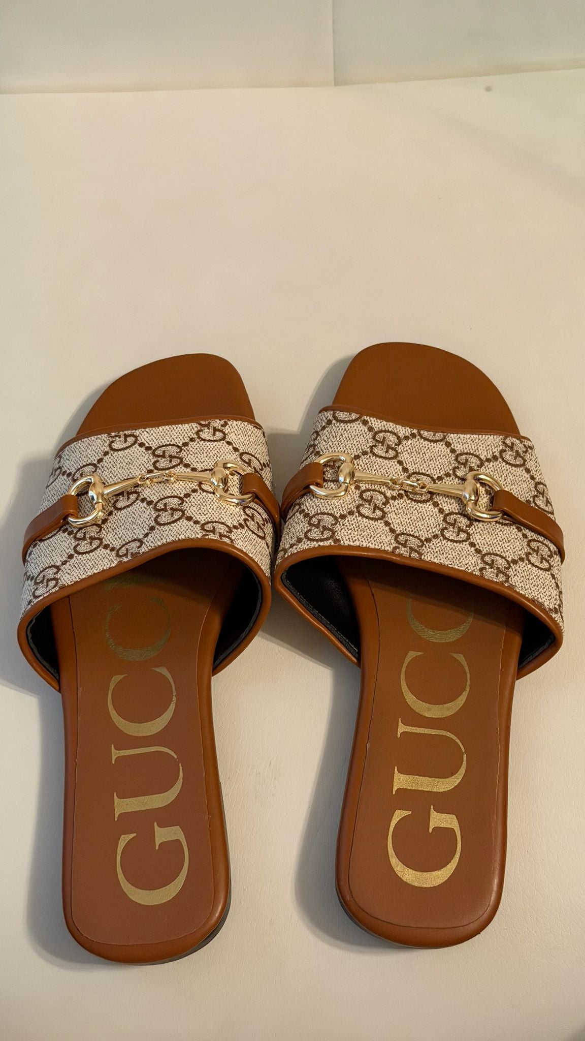 Women’s Gucci-Style Slide Sandals – Blue