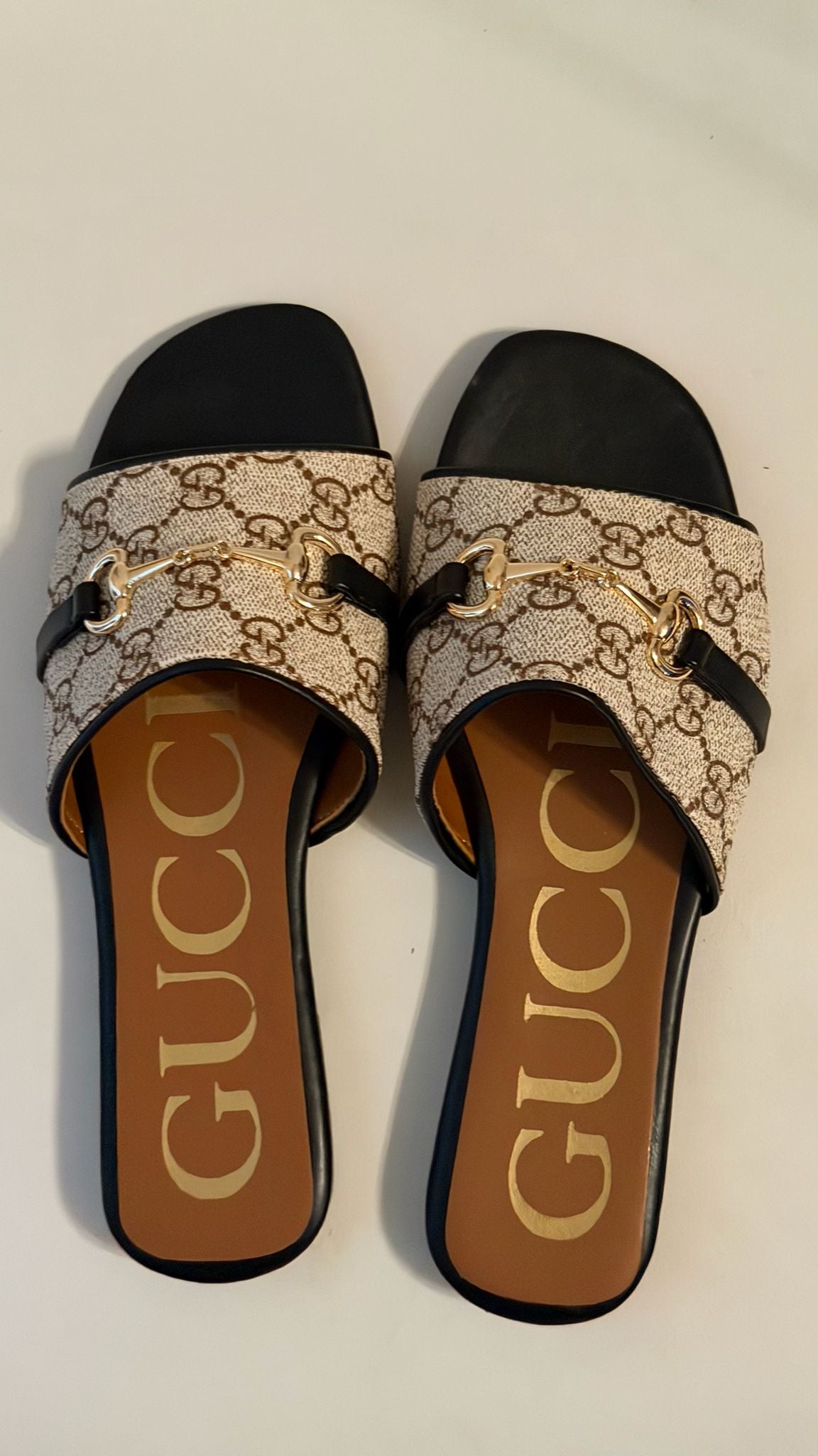 Women’s Luxury Designer-Inspired Toe Ring Slide Sandals (Multiple Colors)