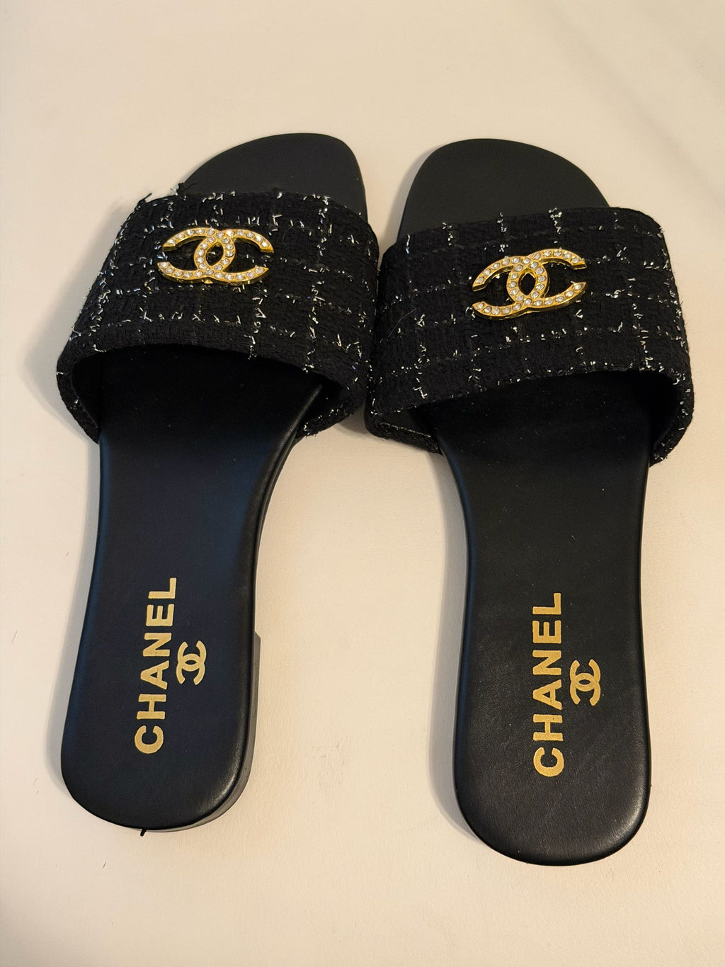 Women’s Luxury Designer-Inspired Toe Ring Slide Sandals (Multiple Colors)