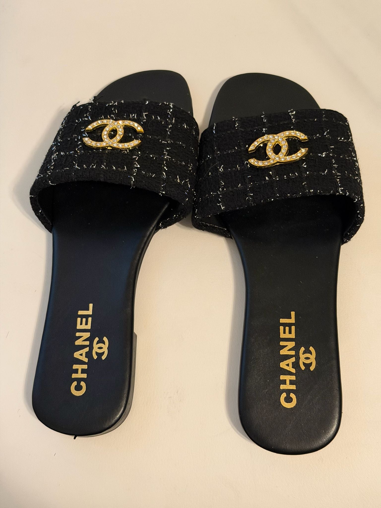 Women’s Luxury Designer-Inspired Toe Ring Slide Sandals (Multiple Colors)