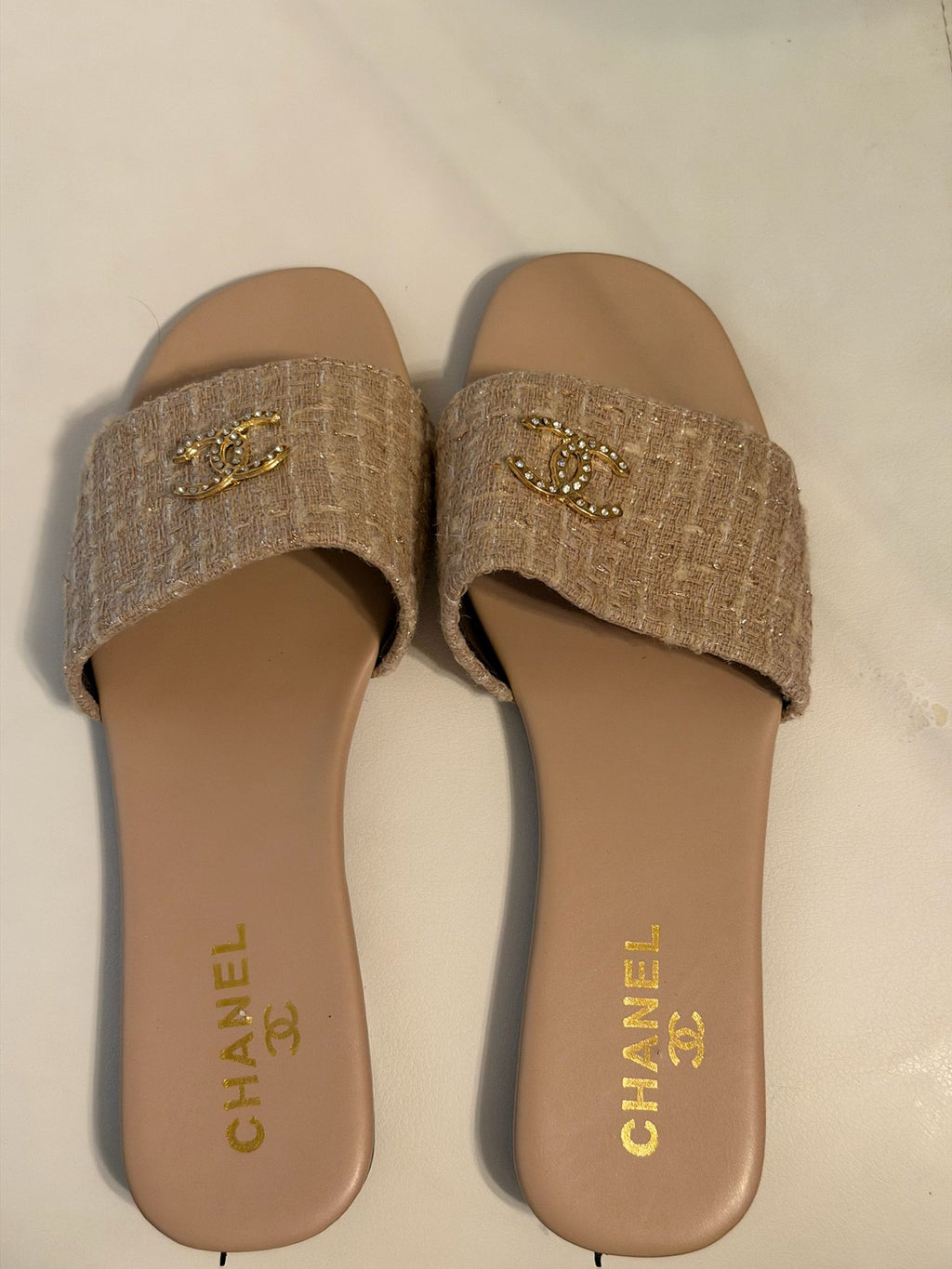 Women’s Luxury Designer-Inspired Toe Ring Slide Sandals (Multiple Colors)