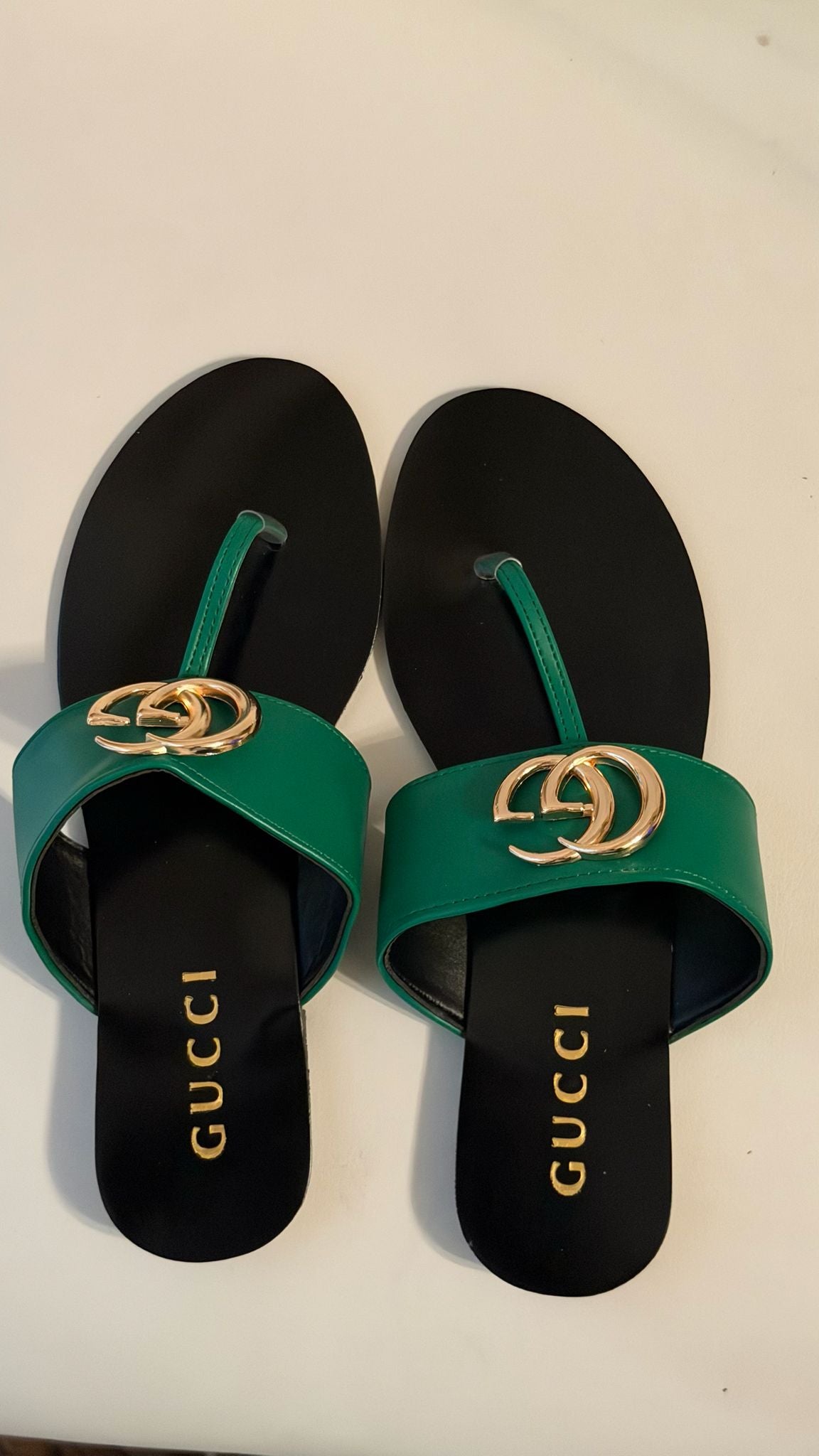 Women’s Luxury Designer-Inspired Toe Ring Slide Sandals (Multiple Colors)