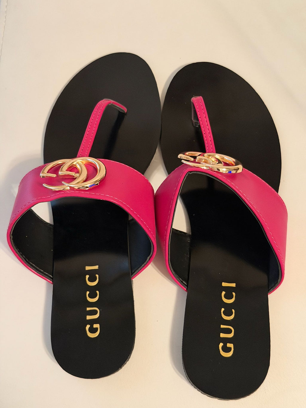 Women’s Luxury Designer-Inspired Toe Ring Slide Sandals (Multiple Colors)