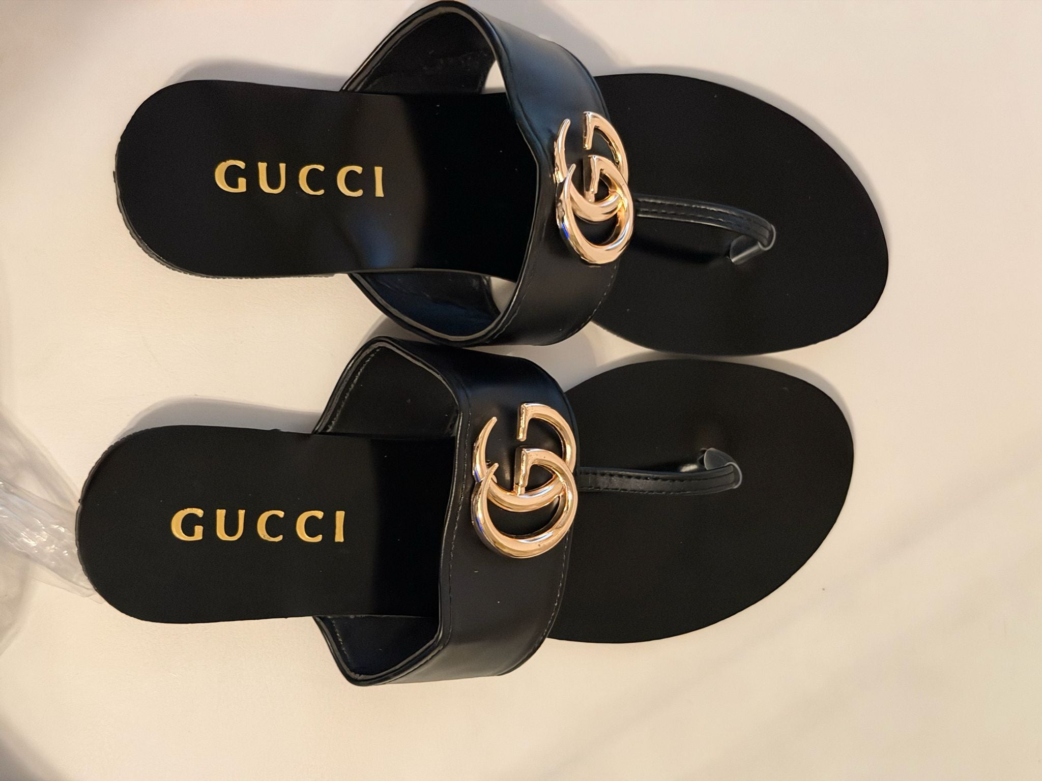 Women’s Luxury Designer-Inspired Toe Ring Slide Sandals (Multiple Colors)